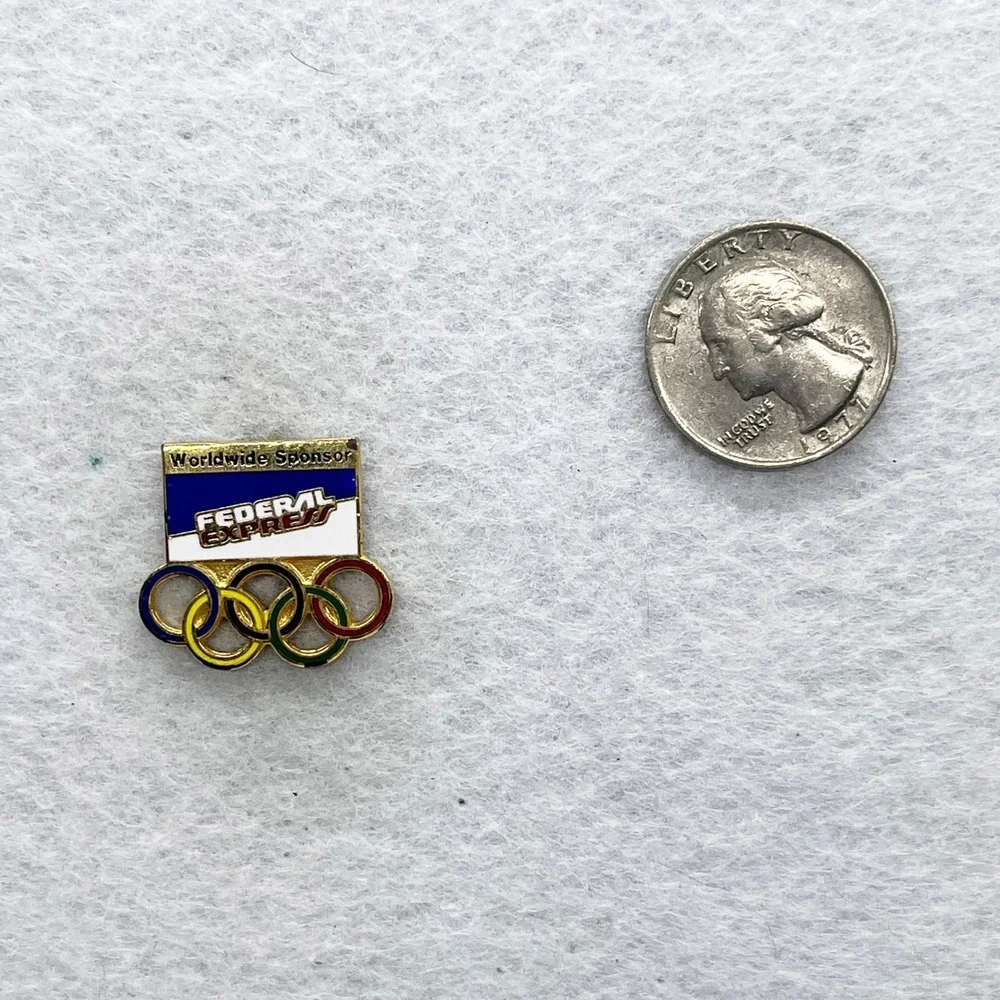 🔮 5/$25 Vintage Federal Express Olympics Pin‎